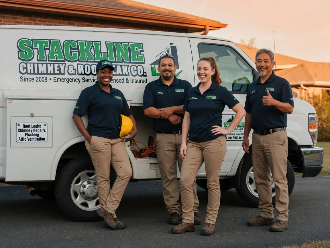 Chimney flashing repair company in Maud, TX